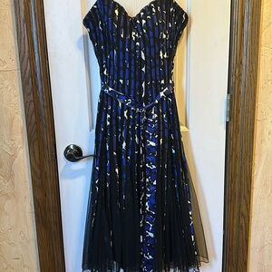 Cache Blue and Black Dress